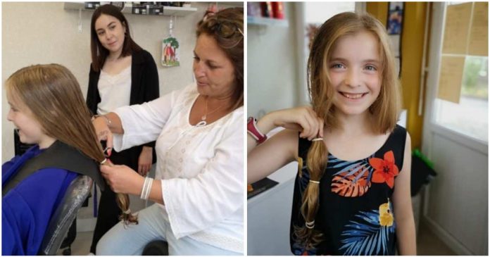 Menina de 12 anos doa 30 centímetros de seu cabelo para apoiar mãe com câncer