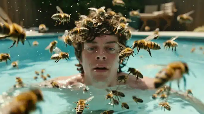 Entenda porque você não pode pular na água para fugir de abelhas