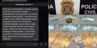 Após ser demitido, jovem tenta extorquir R$ 20 mil de ex-patrão com quem teve caso amoroso - prints entregues à polícia são chocantes